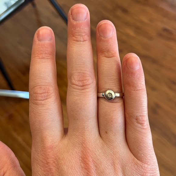 Jewelry - 14K White Gold and Diamond Ring